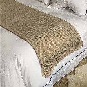 Jenni Kayne Alpaca Basketweave Throw Oatmeal